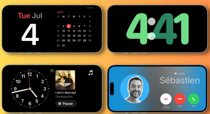 琼中苹果手机维修分享iOS17横屏充电待机显示有什么好处 