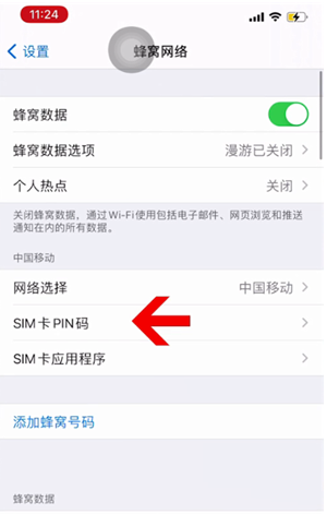 琼中苹果14维修网分享如何给iPhone14的SIM卡设置密码 