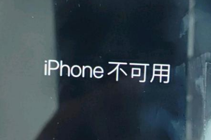 琼中苹果服务网点分享锁屏界面显示“iPhone 不可用”如何解决 